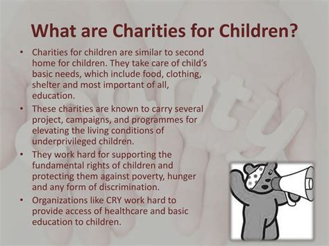 a list of children's charities|Child Welfare .